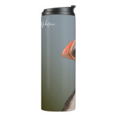 Aangepaste naam Puffin tumbler Thermosbeker (Gedraaid links)