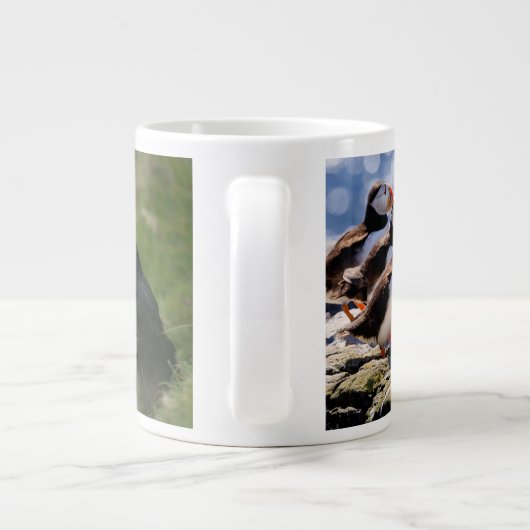 Aangepaste naam Puffins jumbo mok (Achterkant)