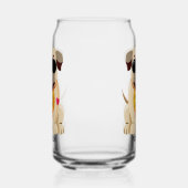 Aangepaste naam pug Life Blikvorm Glas (Rechts)