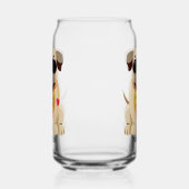 Aangepaste naam pug Life Blikvorm Glas (Links)