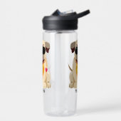 Aangepaste naam pug Life Waterfles (Links)