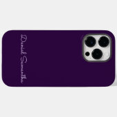 Aangepaste naam Purpule gepersonaliseerd Case-Mate iPhone Case (Achterkant (horizontaal))