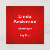 Aangepaste naam QR code professional Vierkante Visitekaartje (Voorkant)