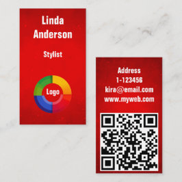 Aangepaste naam QR-code professioneel Visitekaartje
