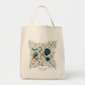 Aangepaste naam & QR-code zakelijke boodschappenta Tote Bag (Voorkant)
