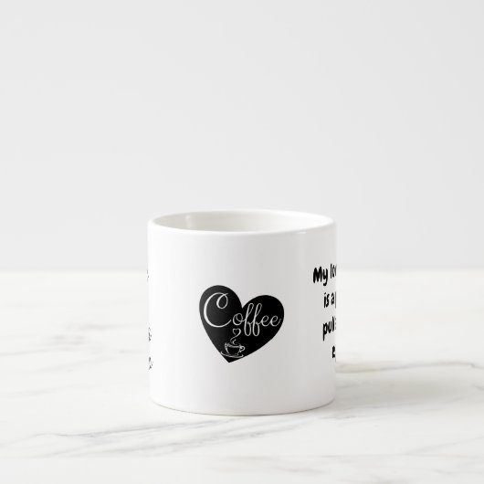 Aangepaste Naam & Quote, Kleine Koffie Espresso Cu Kop (Voorkant)