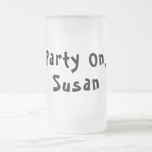Aangepaste naam quote voor feestvierders matglas bierpul (Center)