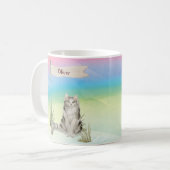 Aangepaste naam Ragamuffin Cat Pet Koffiemok (Voorkant links)