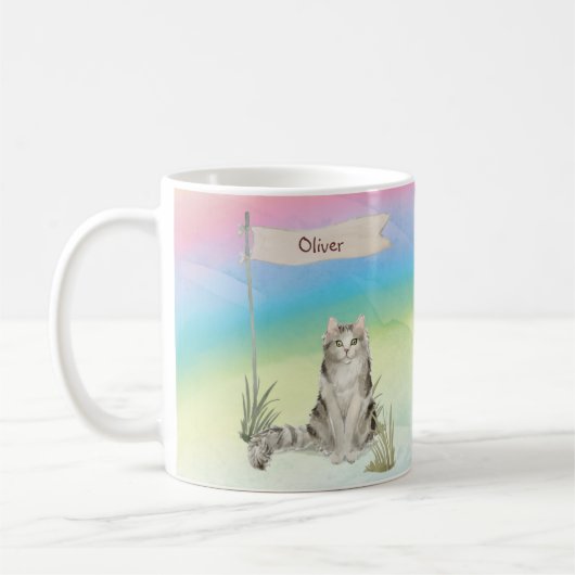 Aangepaste naam Ragamuffin Cat Pet Koffiemok (Links)