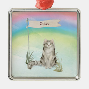 Aangepaste naam Ragamuffin Cat Pet Metalen Ornament