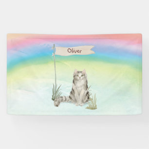 Aangepaste naam Ragamuffin Cat Pet Spandoek