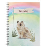 Aangepaste naam Ragdoll Cat Pet Notitieboek (Voorkant)