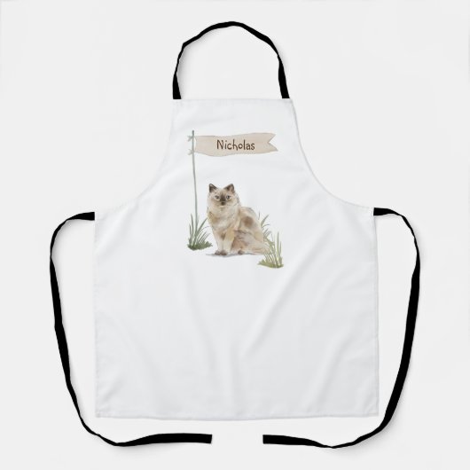 Aangepaste naam Ragdoll Cat Pet Schort (Voorkant)