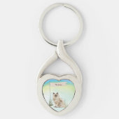 Aangepaste naam Ragdoll Cat Pet Sleutelhanger (Voorkant)