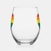 Aangepaste naam Rainbow Heart Wijnglas Zonder Voet (Rechts)