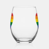 Aangepaste naam Rainbow Heart Wijnglas Zonder Voet (Links)