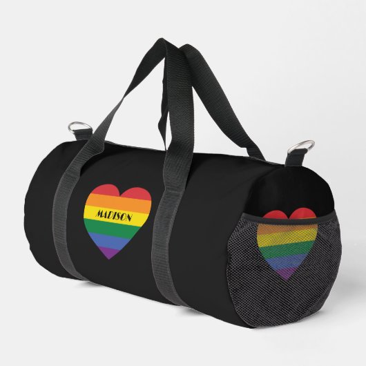 Aangepaste naam Rainbow Love Plunjezak (Rechterhoek)