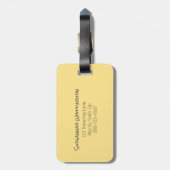 Aangepaste naam Rainbow Mermaid Scales Bagagelabel (Achterkant verticaal)