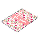 Aangepaste naam Rainbow-patroon kinderen Notitieboek (Linkerzijde)