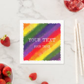 Aangepaste naam Rainbow Waterverf Servet (Insitu)