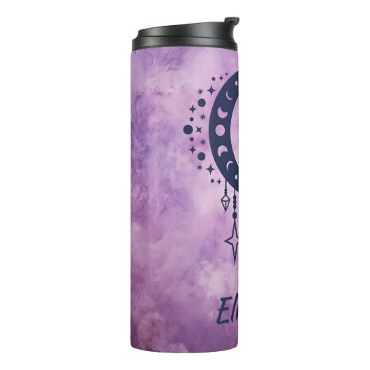 Aangepaste naam Ram Zodiac teken Thermosbeker (Gedraaid links)