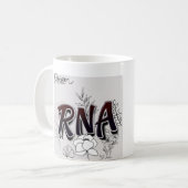 Aangepaste naam Rana bloemstuk mok | Gepersonalise (Voorkant links)