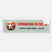 Aangepaste naam/Rank Bumpersticker (Voorkant)