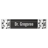 Aangepaste naam + raster van de schrijfplaat van h naambordje (Voorkant)