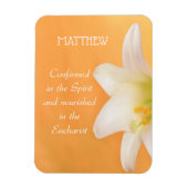 Aangepaste naam, RCIA gefeliciteerd Lily Magneet (Verticaal)