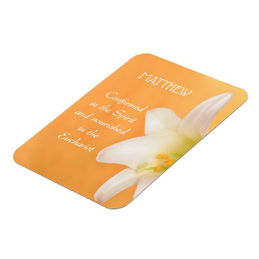 Aangepaste naam, RCIA gefeliciteerd Lily Magneet (Linkerzijde)