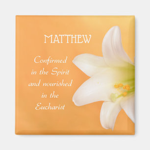 Aangepaste naam, RCIA gefeliciteerd Lily Magneet