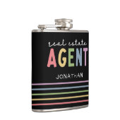 Aangepaste naam Real Estate Agent | Realtor Gift Heupfles (Rechts)