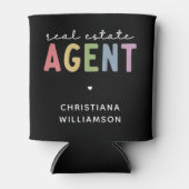 Aangepaste naam Real Estate Agent | Realtor Gifts Blikjeskoeler (Voorkant)