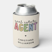Aangepaste naam Real Estate Agent | Realtor Gifts Blikjeskoeler (Blikje Voorkant)