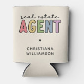 Aangepaste naam Real Estate Agent | Realtor Gifts Blikjeskoeler (Voorkant)