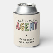 Aangepaste naam Real Estate Agent | Realtor Gifts Blikjeskoeler (Blikje Achterkant)