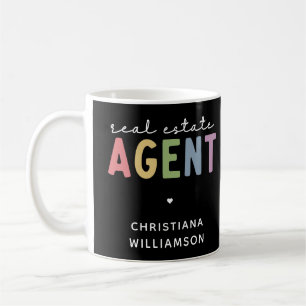 Aangepaste naam Real Estate Agent Realtor Gifts Koffiemok