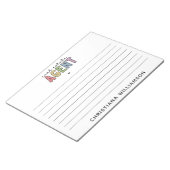 Aangepaste naam Real Estate Agent | Realtor Gifts Notitieblok (Schuin)