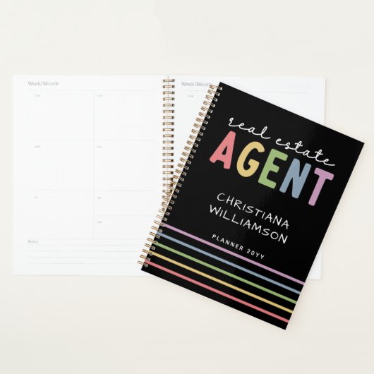 Aangepaste naam Real Estate Agent | Realtor Gifts Planner (Display)
