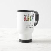 Aangepaste naam Real Estate Agent | Realtor Gifts Reisbeker (Voorkant rechts)