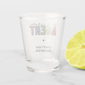 Aangepaste naam Real Estate Agent | Realtor Gifts Shot Glas (Achterkant)