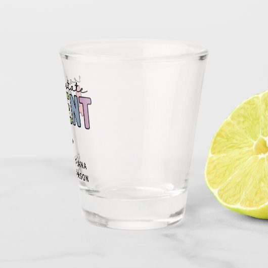 Aangepaste naam Real Estate Agent | Realtor Gifts Shot Glas (Rechts)