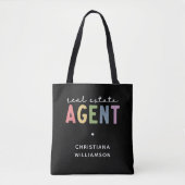 Aangepaste naam Real Estate Agent | Realtor Gifts Tote Bag (Voorkant)
