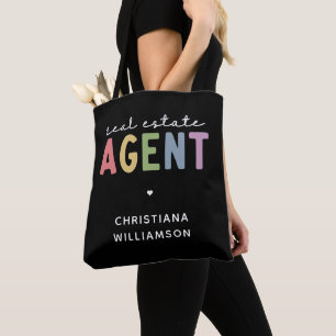 Aangepaste naam Real Estate Agent Realtor Gifts Tote Bag