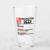 Aangepaste Naam Recept Beer Funny Beer Humor Glas (Voorkant)