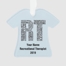 Aangepaste naam Recreationele Therapist RT Ornament