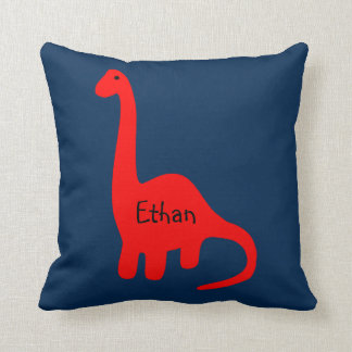 Aangepaste naam "Red Dinosaur" Pillow Kussen