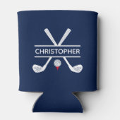 Aangepaste naam: Red White Blue Golf Blikjeskoeler (Achterkant)