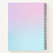 Aangepaste naam Regenboog Eenhoorn Terug naar scho Notitieboek (Achterkant)