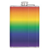 Aangepaste naam Regenboog kleur Stripes Heupfles (Achterkant)